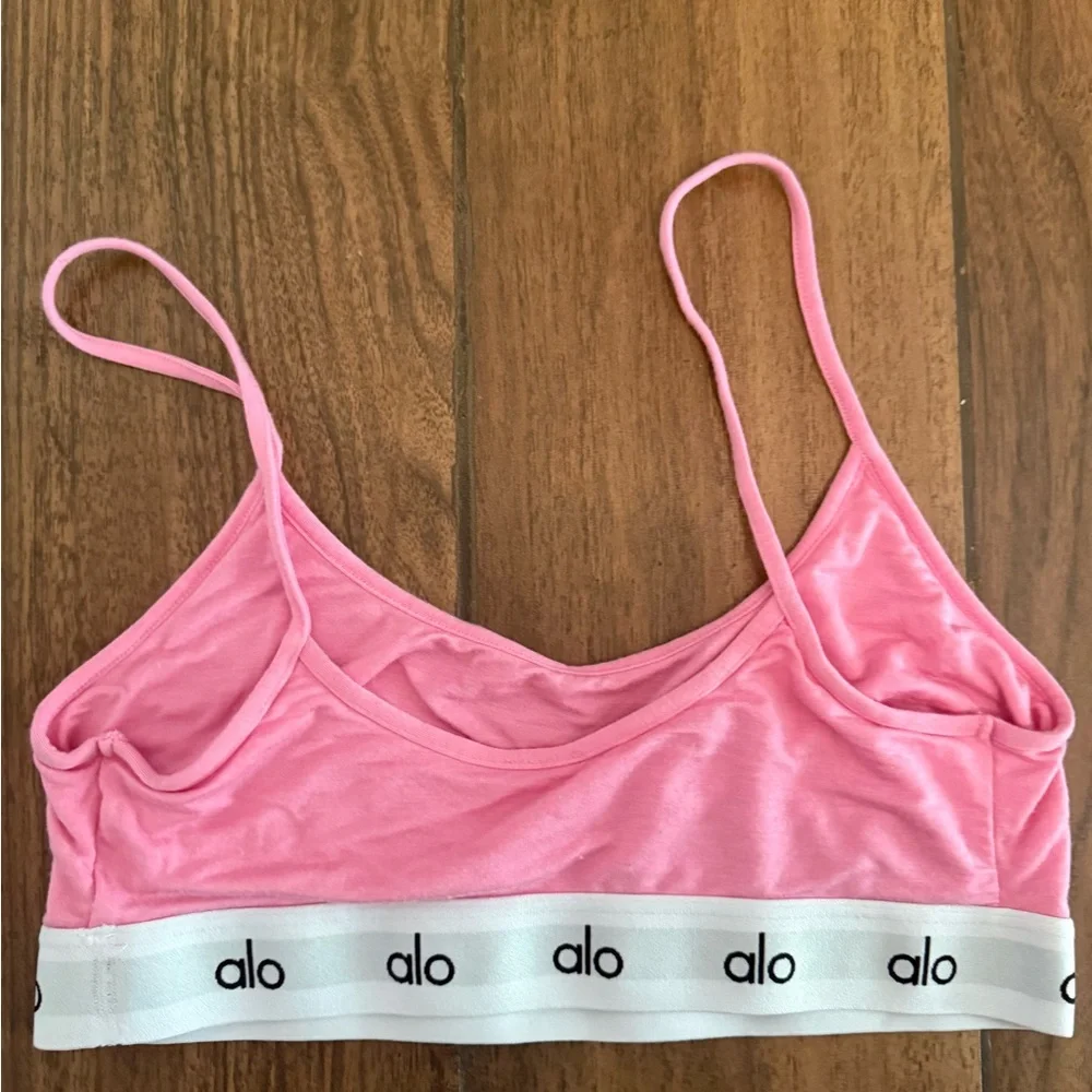 Alo Yoga Icon Cami Bra candy Pink Bralette Sz Small